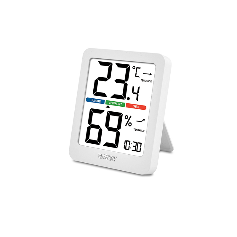 Station Météo La Crosse Technology WT136 - Thermomètre Hygromètre Avec Date, Confort, Mini/maxi, Aimanté