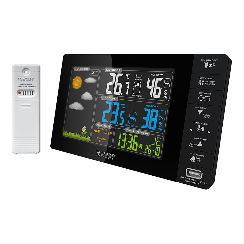 Station météo La Crosse Technology France J+3 - Station météo thermomètre  pluviomètre - Achat & prix