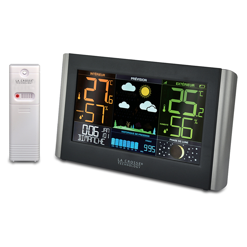 Station météo LA CROSSE TECH WD4003F-IT argent Pas Cher 