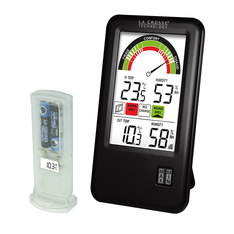 La Crosse Thermomètre Intérieur/Extérieur avec Hygromètre La Crosse